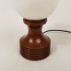 Lampe de chevet pied tulipe marron