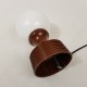 Lampe de chevet pied tulipe marron