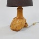 Lampe en bois forme libre dans le style de Alexandre Noll