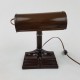 Lampe de bureau style banquier en bakelite marron Altas Appliance Brooklin