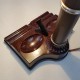 Lampe de bureau style banquier en bakelite marron Altas Appliance Brooklin