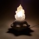 Lampe veilleuse flamme en pierre