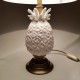 Lampe ananas céramique et laiton