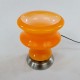 Lampe de style vintage globe en opaline orange