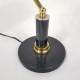 Lampe de bureau avec socle en pierre et opaline noire