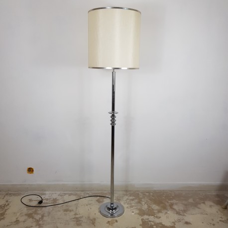 Lampadaire chromé années 70