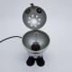 Lampe de chevet ambiance space age vintage robot métal Setco