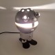 Lampe de chevet ambiance space age vintage robot métal Setco