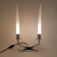 Lampe candélabre moderniste art deco chrome Atelier Petitot