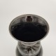 Vase noir décor argent Martin pecheur HEM Michel Herman