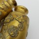 Paire de vases balustre en bronze Japon XIXe Meiji décor d'oiseaux et de fleurs