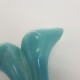 Vase Soliflore bouquetiere tulipier barbotine decor arum et fleurs
