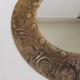 Miroir rond circulaire céramique vintage
