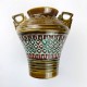 Vase à anses en céramique allemande vert Fat Lava Era