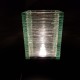 Lampe de chevet ou d’ambiance en lamelles de verre vintage années 70/80 design