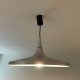 Suspension ERCO vintage aluminium brossé style Scandinave Space Age