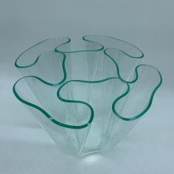 Vase mouchoir plexiglas vintage Fratelli Guzzini 1975