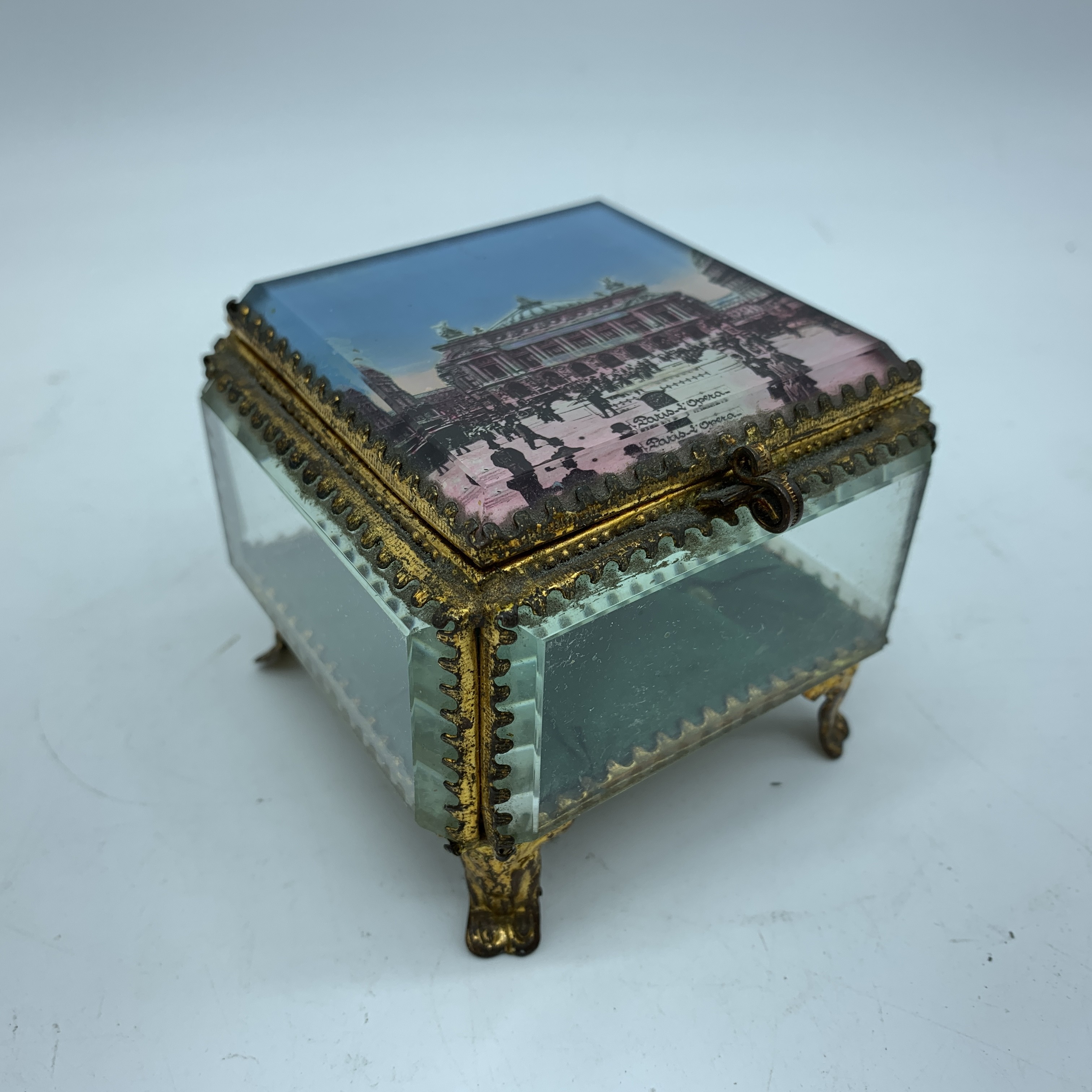 Coffret à Bijoux Style Napoléon En Verre Biseauté - Écrin Vintage Pour Vos Trésors