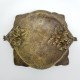 Grand vide poche ramasse monnaie Bronze décor Floral Art Nouveau 1900 signé