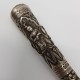 Pommeau Manche de parapluie ombrelle Argent Chine ou Indochine XIXe Rare