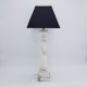 Lampe colonne en albâtre veiné italie vintage