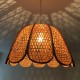 Lustre Suspension en cannage vintage