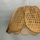 Lustre Suspension en cannage vintage