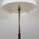 Lampadaire tablette bois noir et laiton doré 1950 (no Arlus Lunel Jansen )