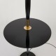 Lampadaire tablette bois noir et laiton doré 1950 (no Arlus Lunel Jansen )