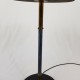 Lampadaire tablette bois noir et laiton doré 1950 (no Arlus Lunel Jansen )