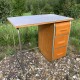 Bureau enfant avec caisson tiroir 1950