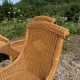 Ensemble de 4 fauteuils en rotin et bambou