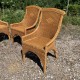 Ensemble de 4 fauteuils en rotin et bambou
