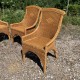 Ensemble de 4 fauteuils en rotin et bambou