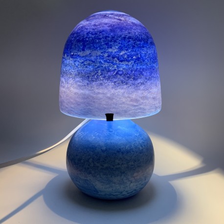 Pied lampe en verre verrerie de Biot Bernard Aconito et Pascal Guyot