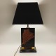 Lampe inclusion de corail DLG Pierre Giraudon resine epoxy