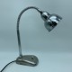 Lampe de bureau industrielle flexible metal alu chromé 1950 no Jielde Gras