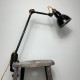 Lampe d'atelier GRAS 204 avec sur rotule pince étau