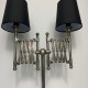 Lampe double accordéon patinée style industriel Chehoma