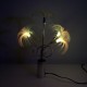Lampe fibre optique palmier vintage