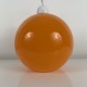 Globe Suspension en opaline orange vintage design diamètre 25 cms