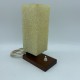 Lampe chevet style scandinave Teak teck perspex