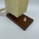 Lampe chevet style scandinave Teak teck perspex