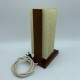 Lampe chevet style scandinave Teak teck perspex