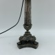 Lampe bougeoir empire en bronze argenté
