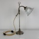 Lampe bureau style 1900 abat jour verre holophane Vallérysthal (no gras jielde)