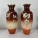Paire de vases Satsuma décor d’oiseau Japon XIXe Meiji