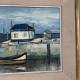 Peinture Huile sur toile au couteau Region Nantes Port Bateau