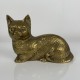 Chat en laiton vintage sujet scupture figurine statuette