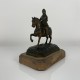 Sculpture Sujet en régule Jeanne D arc sur son cheval XIXe